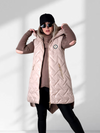 Sarah Blush hooded quilted gilet