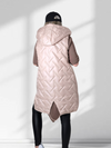 Sarah Blush hooded quilted gilet