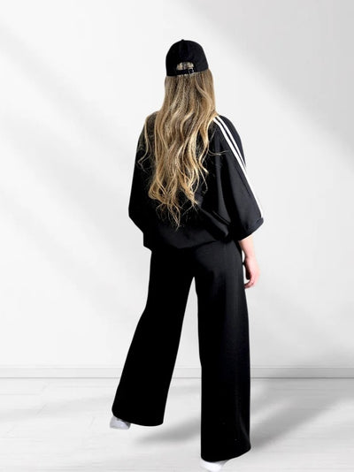 Ayla 2 pieces Trousers and Jumper Black
