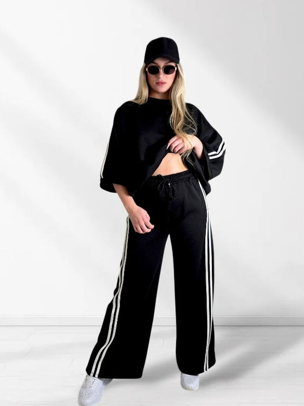 Ayla 2 pieces Trousers and Jumper Black