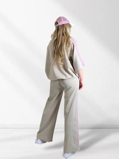 Ayla 2 pieces Trousers and Jumper Beige