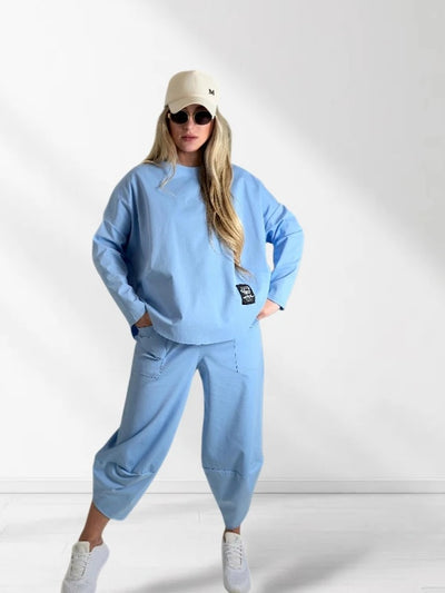 2 pieces Trousers and Jumper Baby Blue