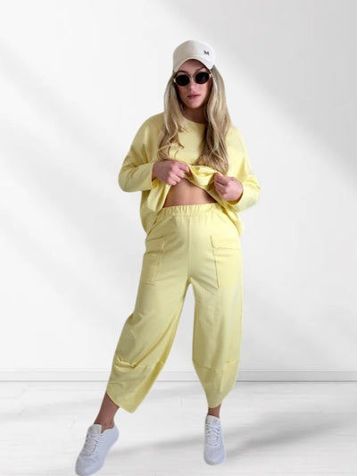 2 pieces Trousers and Jumper Yellow