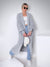 Ava Longline Knitted cardigan Grey