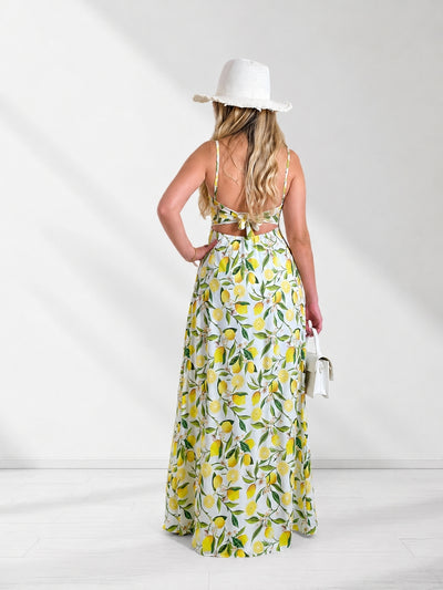 Alba Strappy Maxi dress White