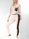 Leo Co.Ord Joggers and Jumper set Beige