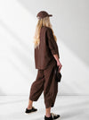 2 pieces Trousers and Jumper Brown