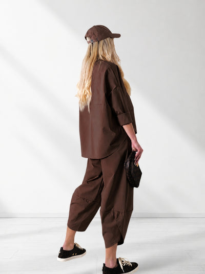 2 pieces Trousers and Jumper Brown