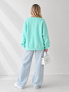 Charlotte 3D bow jumper Mint