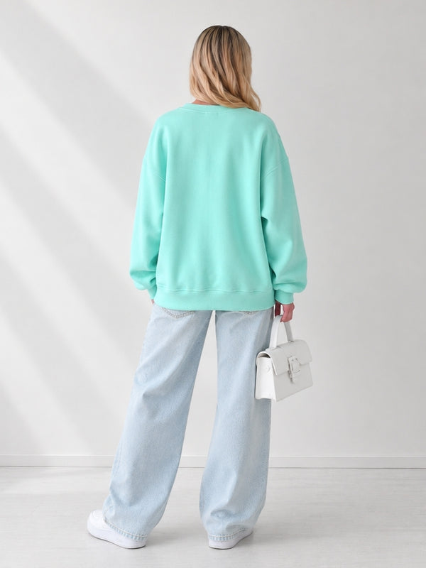 Charlotte 3D bow jumper Mint