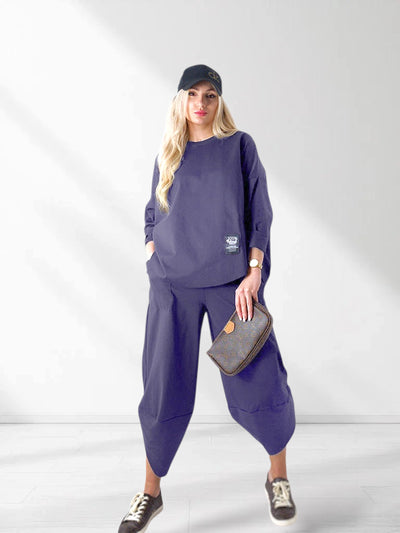 Dark Navy Blue 2 pieces Trousers and Jumper
