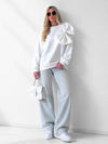 Charlotte 3D bow jumper White/Cream