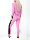 Leo Co.Ord Joggers and Jumper set Pink