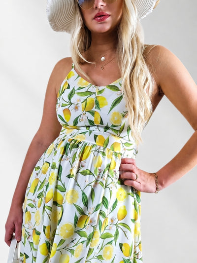 Alba Strappy Maxi dress White