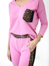 Leo Co.Ord Joggers and Jumper set Pink