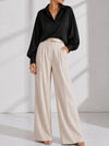 Black Oversize soft satin shirt