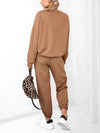 Life Co.Ord Joggers and Jumper set Camel