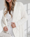 Ivy Chunky knit cardigan Cream