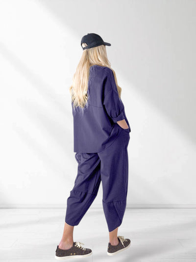 Dark Navy Blue 2 pieces Trousers and Jumper