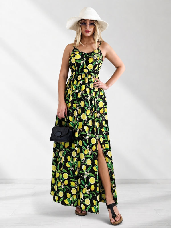 Alba Strappy Maxi dress Black