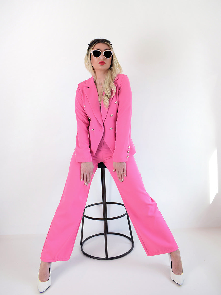 Bright pink trouser suit hires stock photography and images  Alamy