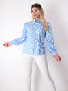 Polka dot shirt with bag baby Blue