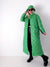 Green quilted longline coat