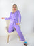 2 pieces satin pyjama set Purple