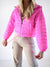 Pink Hooded padded jacket